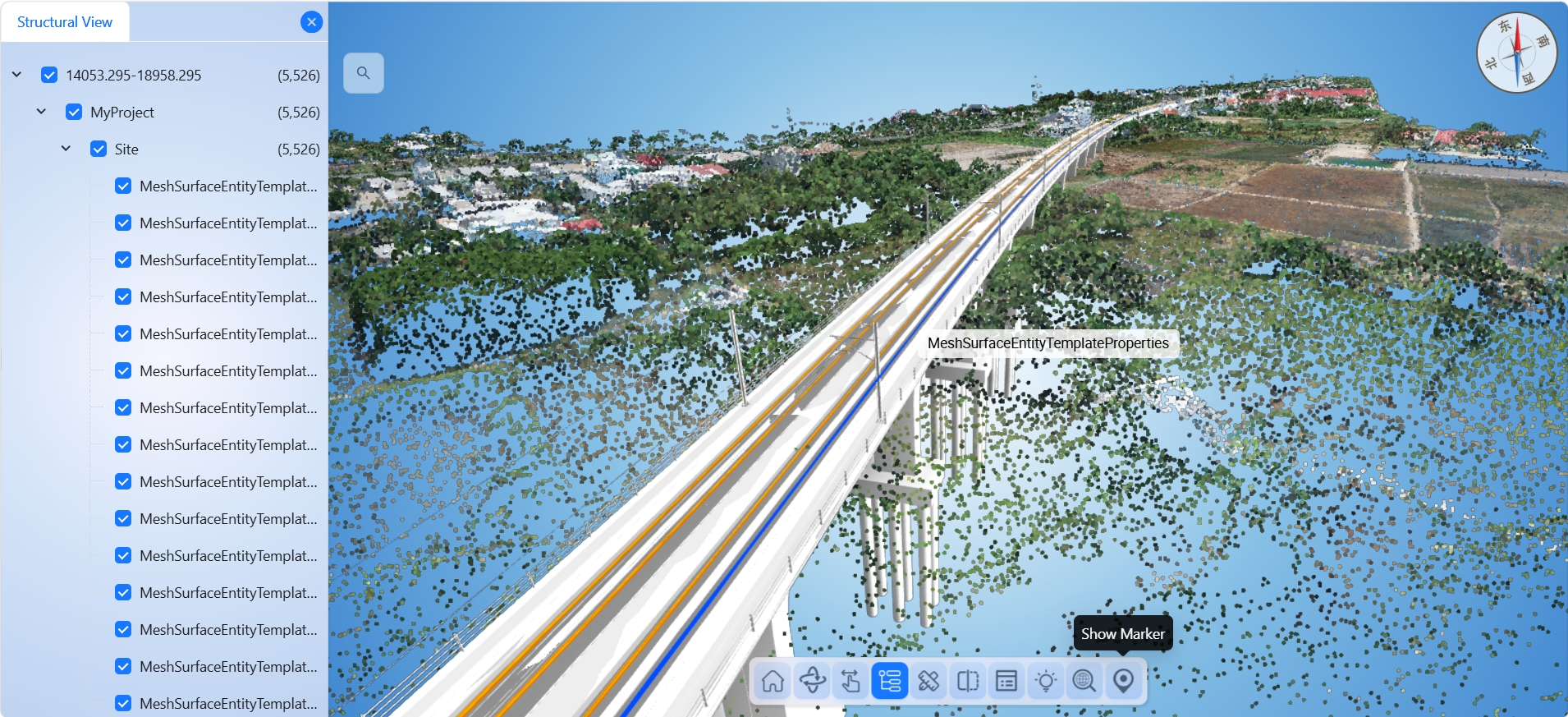 Vietnam HSR Point Cloud + Model