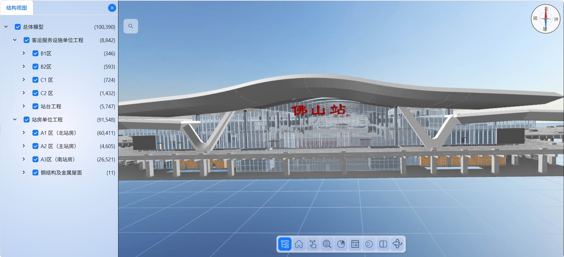 HSR Station Model Display